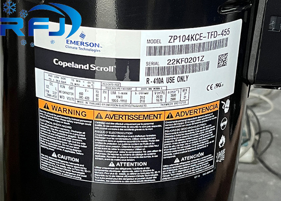 9HP Copeland R410a Scroll Compressor ZP104KCE-TFD-455 For HAVC
