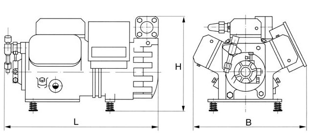 Compresor semihermético D6DH-350 X, D6DH-3500 de DWM Copeland